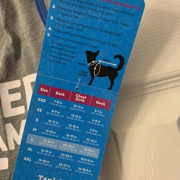 Summer Dog Pet Shirt-Large, Gray Tank Sea - Picture 4 of 5